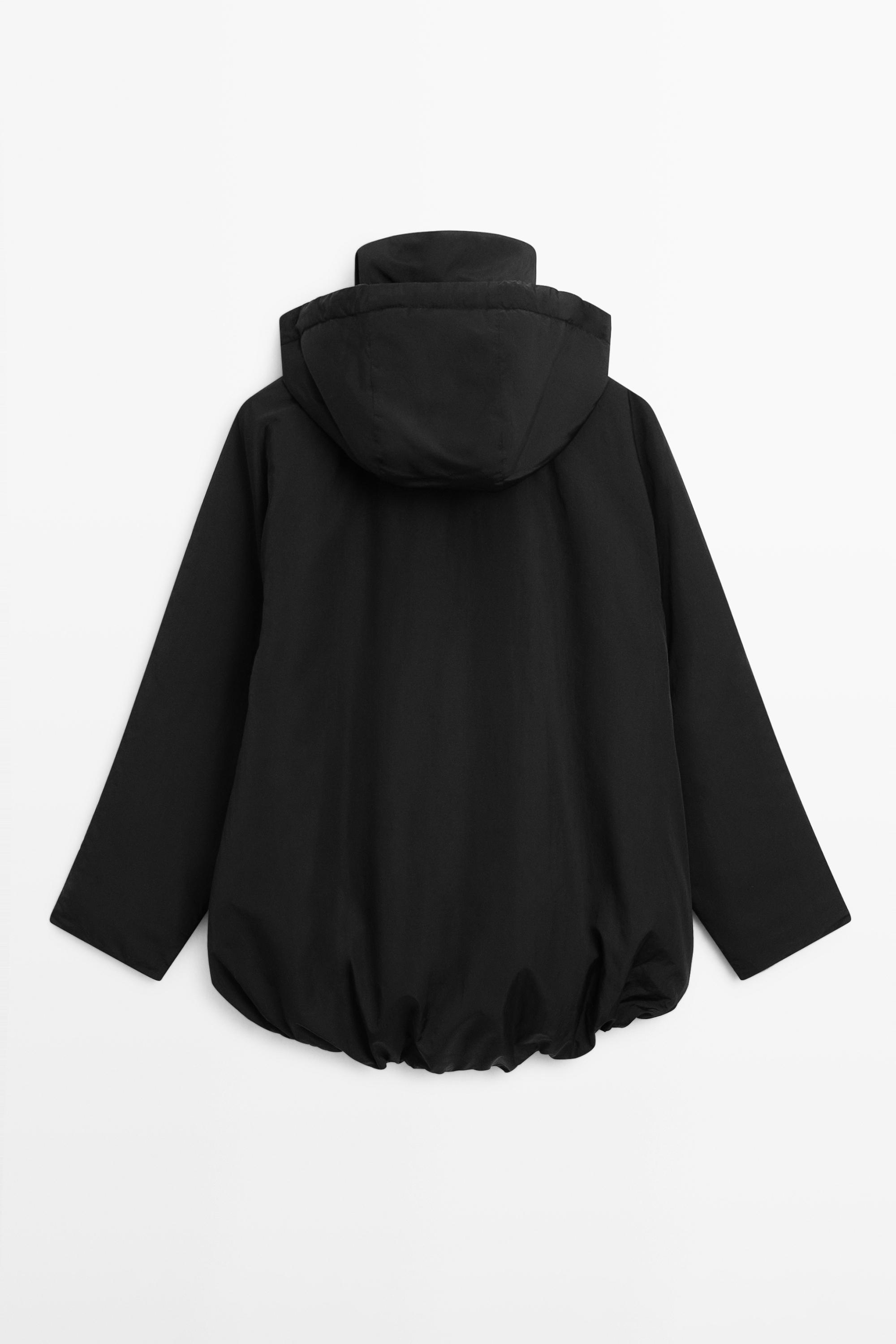 Parka longue en tissu technique